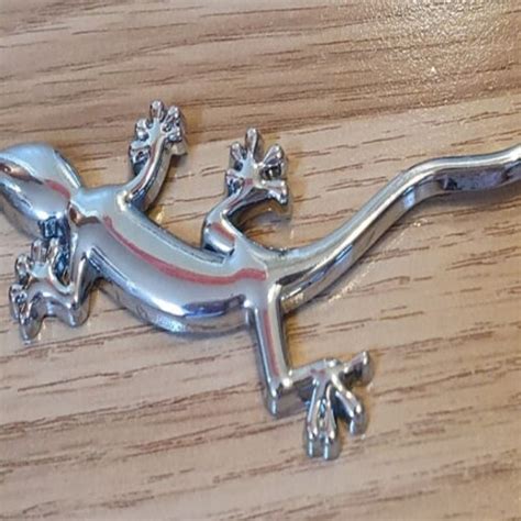 Quality 3D Metal Lizard Gecko Funny car sticker 